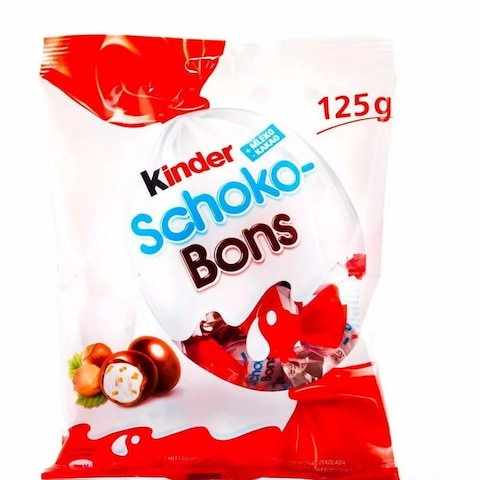 Kinder Schoko Bons Milk Hazelnut Filling Chocolate 125g