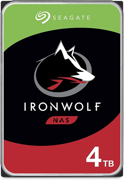 Seagate 4TB IronWolf NAS Internal Hard Drive SATA 6Gb/s 256MB Cache 3.5&quot; for NAS Servers, Personal Cloud Storage - ST4000VN008