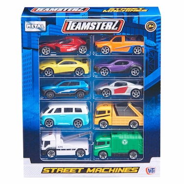 Teamsterz Street Machines Assorted Die Cast Car Pack of 10