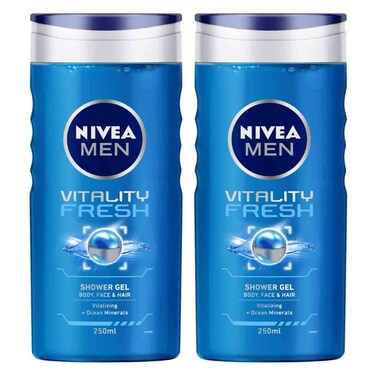 Nivea Vitality Fresh Shower Gel 2x250ml