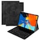 KKmoon - SK1102 Keyboard Smart Keyboard Case Flip Cover Wireless BT Keyboard Case Detachable Tempered Glass Keyboard Stand PU Leather Smart Cover for iPad Pro 11