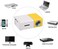 Ntech 60 Inch LED Projector HD Battery Operated 320X240 Pixels Yg-300 HDMI USB LED Pocket Projector For Home And Entertainment Yellow