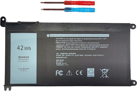 Replacement Laptop Battery for Dell Inspiron 42WH WDXOR 13 7378 13 5000 5378 5368 15 7579 5567 5568 5578 7570 7569 Inspiron 5000 7000 17 5000 Series