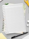 Lowha Spiral Notebook With 60 Sheets And Hard Paper Covers With Orange Vector Design, For Jotting Notes And Reminders, For Work, University, School