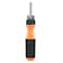 Mega Screw Driver 6in1 M04100 1 Piece With 6 Pieces Bits - Black Orange Handle
