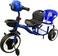 Duckids Tricycle, LB 775, 2 Seater Tricycle For Kids (Blue)