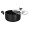 Sonex Non Stick Casserole Black Granite 28 cm, 8 Liter, Dishwasher Safe, Cool Bakelite Handle, Durable &amp; Long Lasting