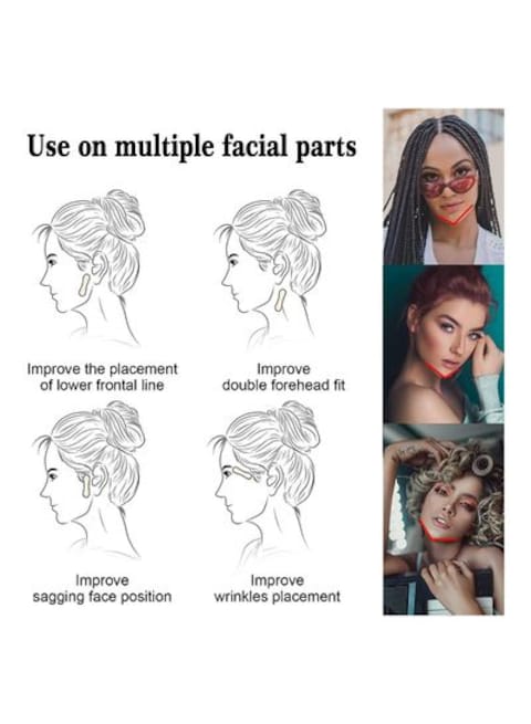 100Pcs V-Shaped Face Lift Tapes Invisible Face Lifting Patch For Firming V-Shaped Face Preventing Sagging, Tighten The Chin,Lightening Nasolabial Lines, Crow&#39;s Feet