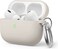 Elago Liquid Hybrid Hang designed for Airpods Pro 2nd Gen (2022) case cover with Carabiner - Stone