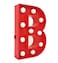 LED Marquee Letter Light Sign Wooden Red (B) 25cm