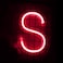 LED Neon Flex Letter Light S 30x20cm