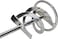 ABBASALI Paint Mud Mixer - Mixing Rod Long Heavy Duty Cement Compound Mixer (Silver)