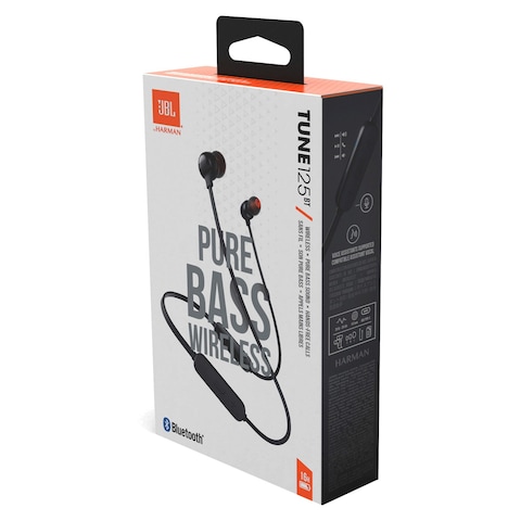 JBL Tune 125BT Wireless Headphone In-Ear With Pure Bass Black