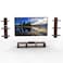 Wooden Wall Mounted TV Unit, Cabinet, with TV Stand Unit Wall Shelf for Living Room (Brown)