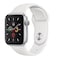 Apple Watch Series 5 GPS 44mm Silver Aluminium Case with White Sport Band (MWVD2AE/A)