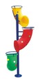 Rbwtoys Outdoor 3 In 1 Kids Basketball With 3 Hoops Attached Basket Holder Metal Stand RW-16617 Height: 200cm