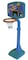 Rainbow Toys - Plastic Basketball Hoop With Adjustable Length - Blue