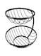ROYALFORD Two Tier Fruit Basket Black 29.5X28X30.3centimeter