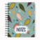Loud Universe Hardcover Notebook Notes Floral Green Spiral Notebook with Premium High Quality Paper A5 Size