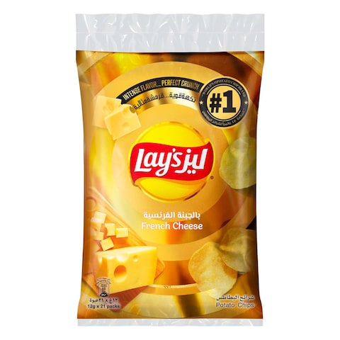 Lay&rsquo;s French Cheese Potato Chips 12g Pack of 21