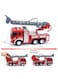 Generic 1:16 Fire Truck Toy With Lights And Sounds, 10.5&quot; Friction Powered Car Fire Engine Truck With Water Pump Sirens And Extending Ladder Firefighter Toy For Toddler