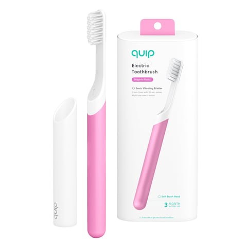 QUIP ADULT ELECTRIC TOOTHBRUSH PINK