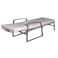 ALUMINIUM SUNLOUNGER WITH GREY CUSHION