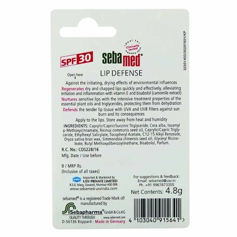 Sebamed Lip Defence Stick Sp30 4.8G