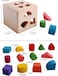 Wooden Geometry Toy, Children's Sorting Cube, Educational Toy, Sorting Toy