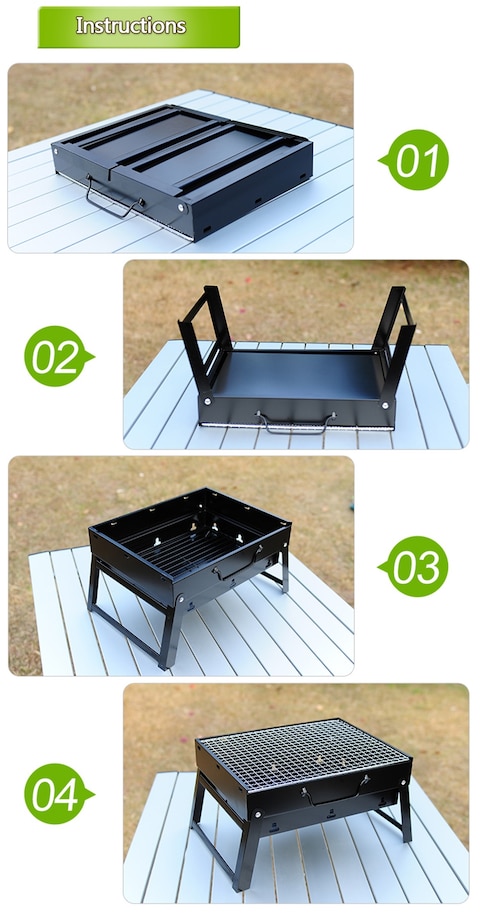 PORTABLE BBQ CHARCOAL GRILL