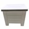KENPOLY SQUARE PLANTER NO.7 WHT