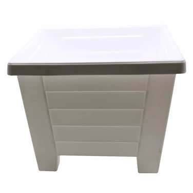 Kenpoly Square Planter No.7 White