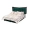 In House Milano Velvet Bed Frame - King - 200x180 cm - Dark Green
