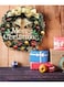 Large Christmas Wreath for Door or Wall, Garland Christmas Home Decoration (Golden Ribbon 50 cm)