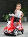 Pikkaboo Toddler Four-wheel Light and Bubbles Electric Scooter-Red