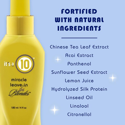 It&#39;s a 10 Miracle Leave In For Blondes For Unisex 4 Oz Treatment, White
