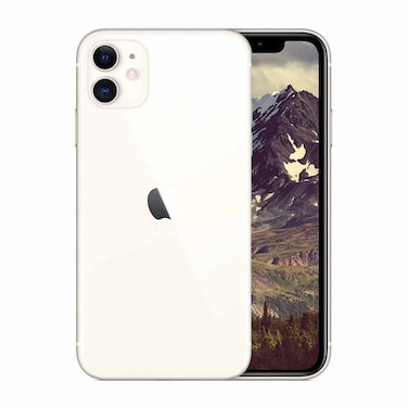 أبل أيفون 11 – 6.1 بوصة، 64 جيجابايت، 4 جيجابايت رام، شبكة الجيل الرابع أل تي اي - أبيض