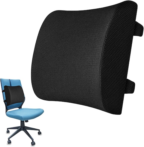 Lumbar Support Pillow - Ergonomic Memory Foam for Back Support and Pain