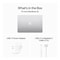 Apple MacBook Air Laptop with 15-Inch Display M3 Processor 8GB RAM 256GB SSD M3 Chip Graphic Card Silver English and Arabic