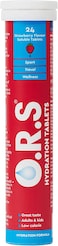 O.R.S Hydration Tablets With Electrolytes, Vegan, Gluten And Lactose Free Formula, Strawberry Flavour 24's