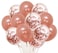 Party Propz Pack Of 18 Pcs Rose Gold Latex &amp; Confetti Balloons For Birthday Decoration Items/ Balloons For Birthday Party
