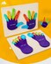 Toy Land Early Education Children 3D Wooden Palms and Soles Jigsaw Puzzle Colorful Montessori Jigsaw Puzzles Toys for Children