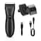 Professional Trimmer, Eiinee Electric Below-The-Belt Trimmers Built for Men, Hair Clippers Effortlessly Trim Hair, Waterproof Groin &amp; Body Shaver, Home Barber Kit, with Universal USB Charging (Black)