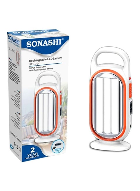 Sonashi Rechargeable LED Emergency Light SEL-704 White/Orange