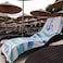 ANEMOSS Wave Patterned Turkish Peshtemal 100% Cotton Free of Microfiber Synthetic and Polyester Soft Quick Dry Versatile Beach Pool and Bath Peshtemal for Kids and Adults 39x70 in 100x180 cm