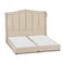 In House Shumt Linen Bed Frame - King - 200x200cm - Light Beige