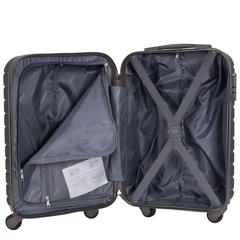 Single Hardside Spinner ABS Trolley Luggage With Number Lock 20 Inches