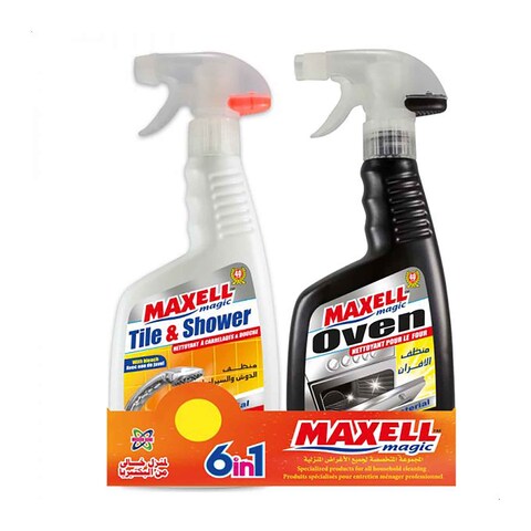 Maxell Magic Oven Cleaner - 500 ml + Tile &amp; Shower Cleaner - 500 ml