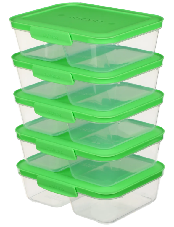 Sistema 870ML Meal Prep Nest IT Set of 5