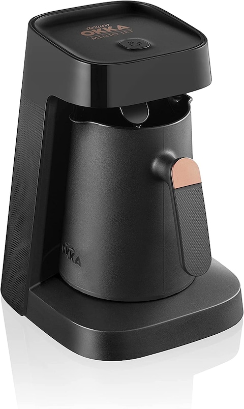 Arzum Okka OK0017 Jet Automatic Turkish Coffee Machine, 400W, Black/Copper - 1 Year Warranty